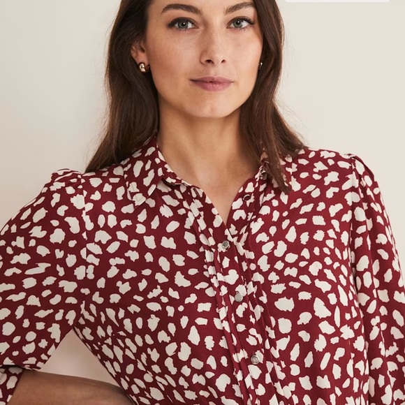 Este Polka Dot Shirt Midi Dress - Picture 4 of 10